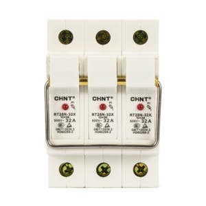BASE FUSIBLE CON LED - Tamaño: 10 x 38 - In:32A - TRIPOLAR