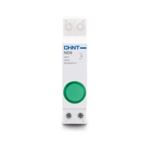 INDICADOR LUMINOSO PARA RIEL DIN DE 230 VCA COLOR VERDE