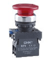 PULSADOR TIPO HONGO LUMINOSO DE 22 MM - NP8 - COLOR ROJO 24VCA/CC - C/1NC