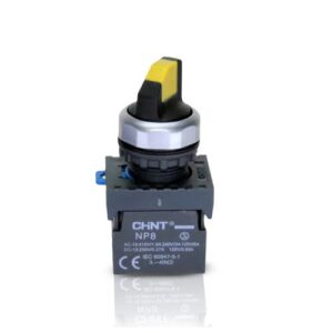 SELECTORA DE 2 POSICIONES 22 MM - NP8 - COLOR AMARILLO - C/2NA