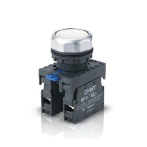 PULSADOR LUMINOSO 22 MM - NP8 - COLOR BLANCO 24VCA/CC - C/1NA