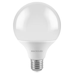 BULBO G95 MACROLED 14W E27 AC180-240V CALIDO 2700K