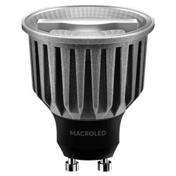 DICROICA MACROLED ALUMINIO GU10 5W TRIAC DIM AC180-260V 24* 2700K