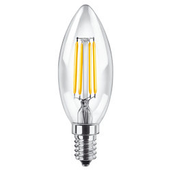 BULBO C37 FILAMENTO MACROLED 4W E14 AC180-265V CALIDO 2700K