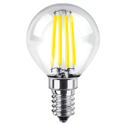 BULBO G45 FILAMENTO MACROLED 4W E14 AC180-265V FRIO 6000K