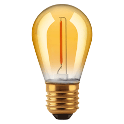 BULBO S14 FILAMENTO GOLDEN MACROLED 1W E27 AC180-265V AMBAR 2200K
