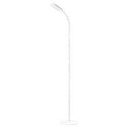LAMPARA LED DE PIE BLANCO, 10W 850LM, AC100-240V, RA>80, 3 TEMP COLOR, DIMEABLE, MEMORIA ULTIMA FUNCION