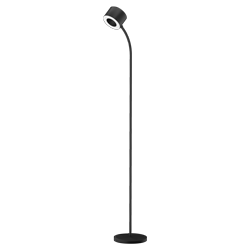 LAMPARA LED DE PIE NEGRO, 11W 700LM, AC100-240V, RA>80, 3 TEMP COLOR, DIMEABLE, MEMORIA ULTIMA FUNCION
