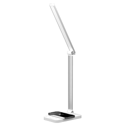 LAMPARA LED VELADOR BLANCO, 5W 300LM, AC100-240V, RA>80, 3 TEMP COLOR, DIMEABLE, CARGADOR INALAMBRICO, SALIDA USB, MEMORIA ULTIMA FUNCION