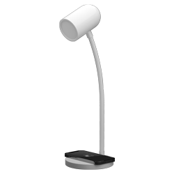 LAMPARA LED VELADOR BLANCO, 4W 230LM, AC100-240V, RA>80, BLANCO CALIDO, DIMEABLE, CARGADOR INALAMBRICO, MEMORIA ULTIMA FUNCION