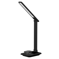 LAMPARA LED VELADOR NEGRO, 8W 600LM, AC100-240V, RA>80, BLANCO CALIDO, DIMEABLE, CARGADOR INALAMBRICO