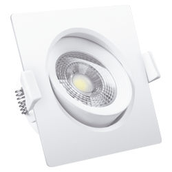 DICROSPOT CUADRADO 3W LED FCOB AC100-240V 6000K FRIO 38º