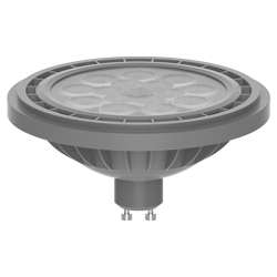 AR111 MACROLED ECO GRIS 15W GU10 AC100-240V FRIO 6000K DIM 25º