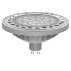 AR111 MACROLED ALUM GRIS 15W GU10 AC200-240V CALIDO 2700K DIM 30º
