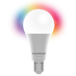 BULBO SMART A60 12W - E27 AC100-240V - WIFI+BLUETOOTH - RGB+BLANCOS