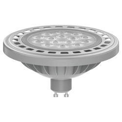 AR111 MACROLED ALUM GRIS 15W GU10 AC200-240V FRIO 6000K DIM 30º