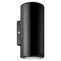 ARTEFACTO DE APLICAR EXTERIOR REDONDO, COLOR NEGRO, BIDIRECCIONAL, IP54, AC100240V, GU10, 9W MAX