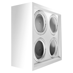 PLAFON CARDANICO AR111 X4 BLANCO