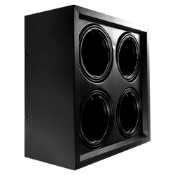 PLAFON CARDANICO AR111 X4 NEGRO