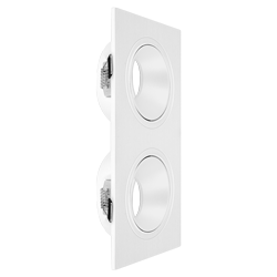ARTEFACTO DE EMBUTIR CUADRADO ANTIDESLUMBRANTE DICRO X2 MOVIL PC BLANCO
