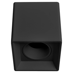 ARTEFACTO PLAFON CUADRADO DICRO X1 MOVIL PC NEGRO LISO