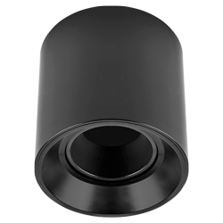 ARTEFACTO PLAFON REDONDO DICRO X1 MOVIL PC NEGRO LISO