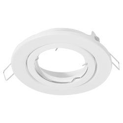 ARO DE EMBUTIR DICROICA MOVIL BLANCO DIAMETRO 10, CON CONECTOR GU10