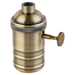PORTALÁMPARA ALUMINIO E27 DIXON COBRE