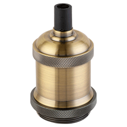 PORTALÁMPARA ALUMINIO E27 JERSEY BRONCE