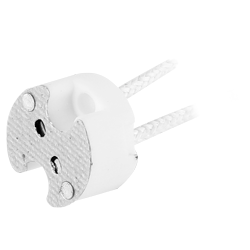 CONECTOR CERÁMICO GU5.3 CON 15CM DE CABLE ENTELADO