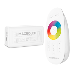 CONTROLADOR SMART WIFI RGB+W PARA TIRAS LED MACROLED, TENSION 12V/24V, POTENCIA 150W/300W, RED 2.4GHZ