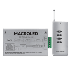 CONTROLADOR RGB RADIOFRECUENCIA 144W DC-12/24V