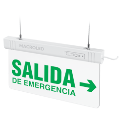 CARTEL DE SALIDA DE EMERGENCIA LUMINOSO (EMERGENCIA DERECHA)