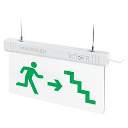 CARTEL DE SALIDA DE EMERGENCIA LUMINOSO (HOMBRE ESCALERA)