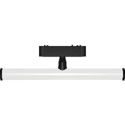APLIQUE TUBO DIFUSO NEGRO PARA RIEL MAGNETICO SKYLINE 302MM MACROLED, DC48V, 6W, 2700K, 120°, RA>90