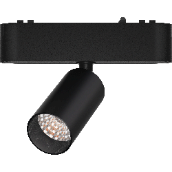 CABEZAL MOVIL ANTIDESLUMBRAMIENTO NEGRO PARA RIEL MAGNETICO SKYLINE ø31MM MACROLED, DC48V, 5W, 2700K, 15°, RA>90