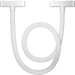 TUBO FLEXIBLE DIFUSO BLANCO PARA RIEL MAGNETICO SKYLINE 1000MM MACROLED, DC48V, 10W, 2700K, 360°, RA>90