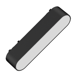 CABEZAL DIFUSO NEGRO SMART PARA RIEL MAGNETICO SKYLINE 114MM MACROLED, DC48V, 6W, 2000-5000K, 90°, RA>90