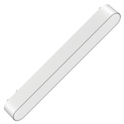 CABEZAL DIFUSO BLANCO SMART PARA RIEL MAGNETICO SKYLINE 222MM MACROLED, DC48V, 12W, 2000-5000K, 90°, RA>90