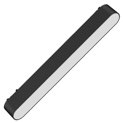 CABEZAL DIFUSO NEGRO SMART PARA RIEL MAGNETICO SKYLINE 222MM MACROLED, DC48V, 12W, 2000-5000K, 90°, RA>90