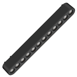 CABEZAL FOCAL NEGRO SMART PARA RIEL MAGNETICO SKYLINE 222MM MACROLED, DC48V, 12W, 2000-5000K, 36°, RA>90