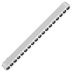 CABEZAL FOCAL BLANCO SMART PARA RIEL MAGNETICO SKYLINE 330MM MACROLED, DC48V, 16W, 2000-5000K, 36°, RA>90