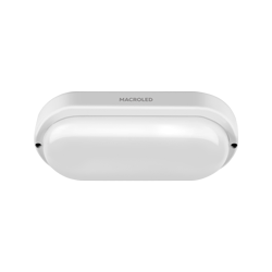 TORTUGA MACROLED OVAL MARCO NEGRO 12W - IP54 - AC100-265V - FP:0,9 - 1080 lm - BLANCO CALIDO