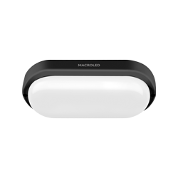 TORTUGA MACROLED OVAL MARCO BLANCO 12W - IP54 - AC100-265V - FP:0,9 - 1080 lm - BLANCO CALIDO