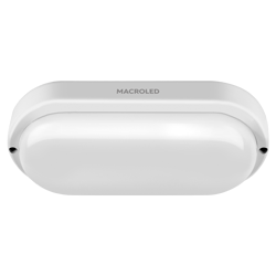 TORTUGA MACROLED OVAL MARCO NEGRO 18W – IP54 – AC100-265V – FP:0,9 – 1620 lm – BLANCO FRIO