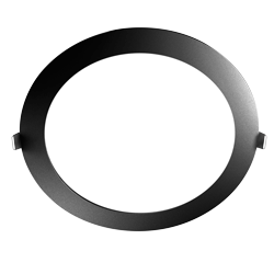 PANEL FLAT CIRCULAR NEGRO MACROLED 18W AC85-265V CALIDO 3000K