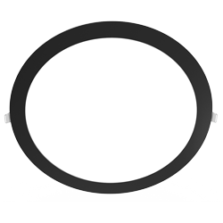 PANEL FLAT CIRCULAR NEGRO MACROLED 24W AC85-265V CALIDO 3000K