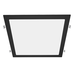 PANEL FLAT CUADRADO NEGRO MACROLED 24W AC85-265V NEUTRO 4500K