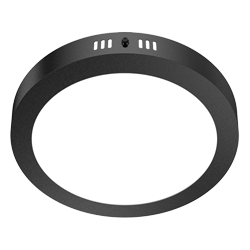 PANEL PLAFON CIRCULAR NEGRO MACROLED 18W AC85-265V CALIDO 3000K