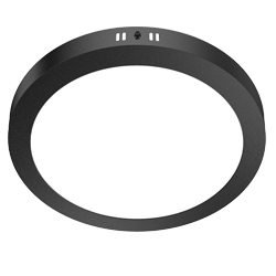 PANEL PLAFON CIRCULAR NEGRO MACROLED 24W AC85-265V CALIDO 3000K